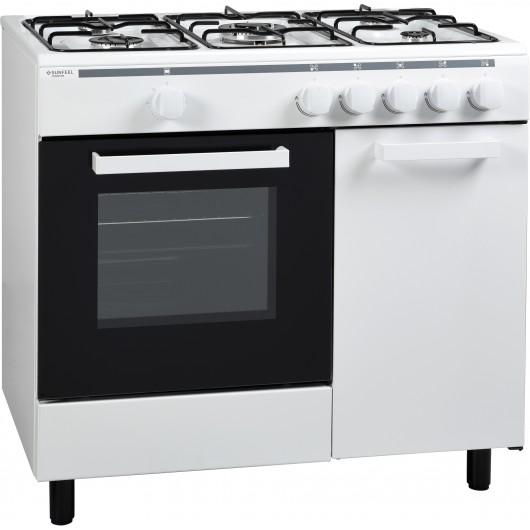 CO5491WB - COCINA GAS 5F C/HORN C/PORTABOMBONAS BLANCA 90X60CM SUNFEEL