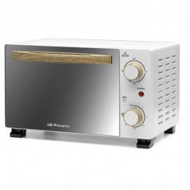 HO990 - MINI HORNO SOBREMESA 10L NORDIC DESING BLANCO/NEGRO 800W ORBEGOZO