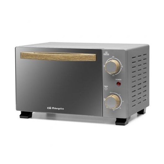 HO995 - MINI HORNO SOBREMESA 10L NORDIC DESING INOX/NEGRO 800W ORBEGOZO