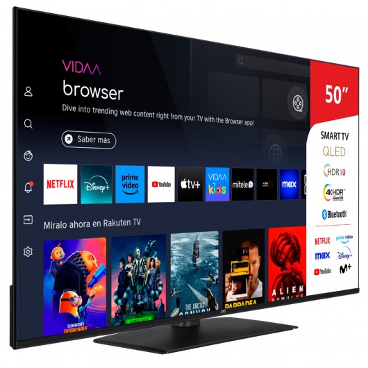 LT50VDQ340S - QLED 50 4K HDR10 VIDAA WIFI BLUETOOTH (DVBT2/C/S2) JVC