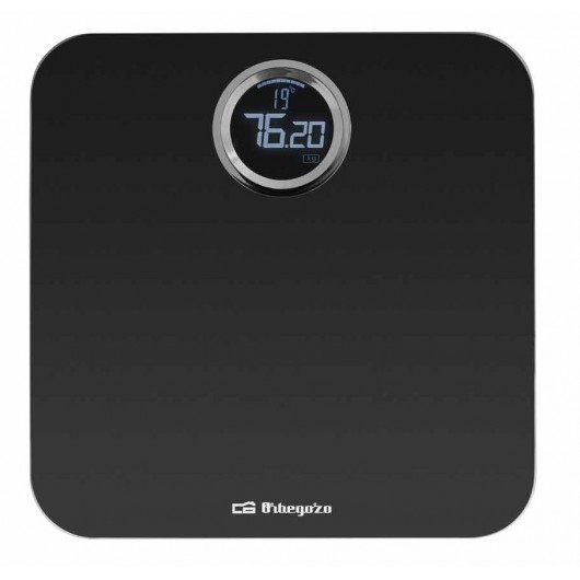 PB2250 - BASCULA DE BAÑO DIGITAL NEGRA ORBEGOZO