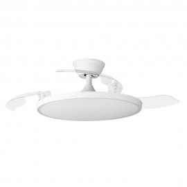 CP148105 - VENTILADOR TECHO C. PLAFON 3ASPAS RETRACT TRANSP. C.MANDO ORBEGOZO