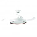 CP161105 - VENTILADOR TECHO C. PLAFON 4 ASPAS RETRACT TRANSP. C.MANDO ORBEGOZO