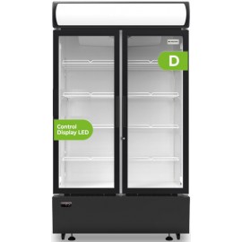 ARH2101E - VITRINA EXPOSITORA 2 PUERTAS 198X100 NEGRO D ASPES