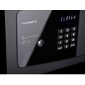 Caja de seguridad electronica. Puerta Acero 5,0/cuerpo 1,5 mm. Teclado de goma iluminada (ADA) con pantalla TFT de color. Puerta