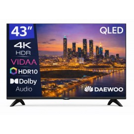 43VB56QV - QLED 43 4K HDR10 VIDAA WIFI (DVBT2/C/S2) DAEWOO
