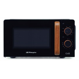 MIG2140 - MICROONDAS C/GRILL 20L NORDIC DESIGN NEGRO/MADERA ORBEGOZO