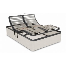 CAVINI150190 - CANAPE MADERA C/SOMIER ELECT. VICTORIA NIEVE 150X190 DI-KOMFORT