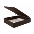 CRGPTXW150200 - CANAPE METALICO POLIPIEL GC 6CM WENGUE 150X200 DI-KOMFORT