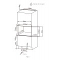 MDBO251GS - MICROONDAS C/GRILL INTEGRABLE 25L INOX 1320W DAEWOO