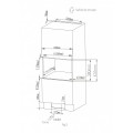 MDBK201GS - MICROONDAS C/GRILL INTEGRABLE 20L INOX 1100W DAEWOO