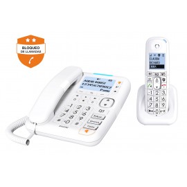 XL785 COMBO WH - COMBO TELEFONO INALAM + FIJO BLANCO ALCATEL