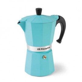 KFV345A - CAFETERA ITALIANA ALUMINIO VERDE 3 TAZAS ORBEGOZO