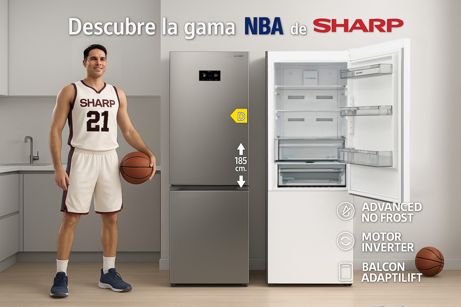 FRIGORIFICOS SHARP SERIE NBA